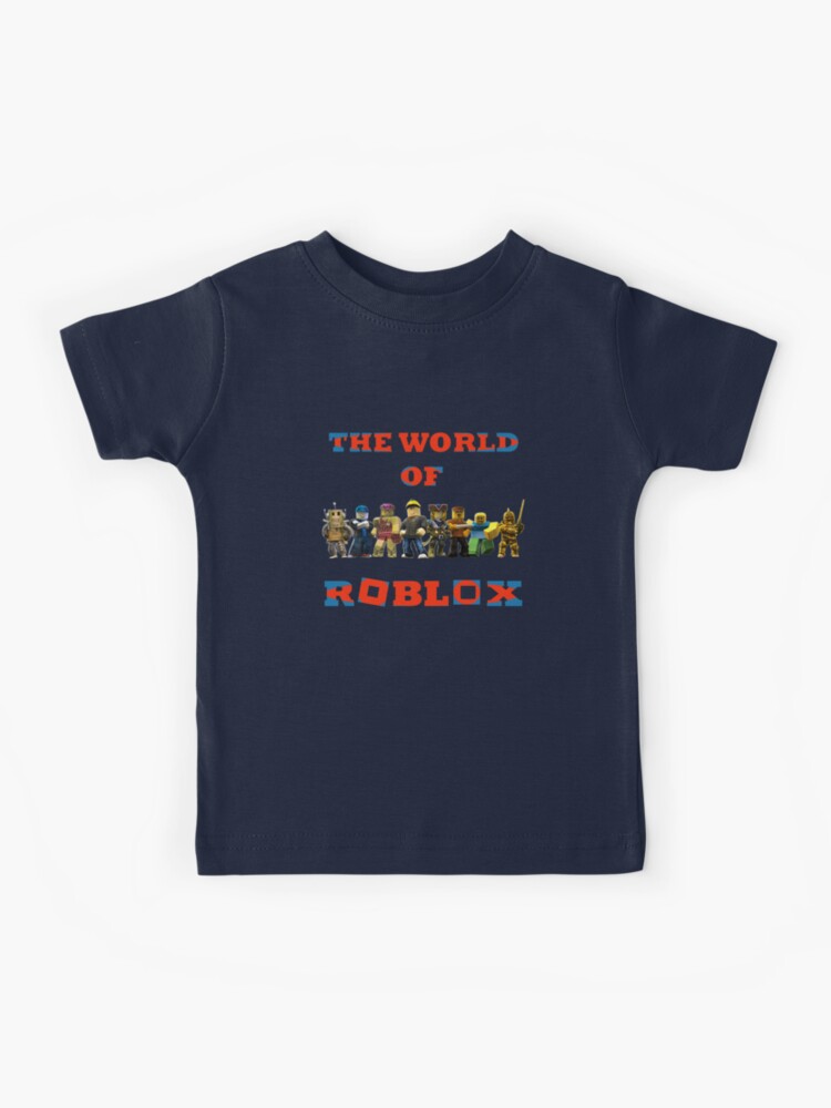 The World Of Roblox Kids T Shirt By Adam T Shirt Redbubble - roblox tank tops redbubble