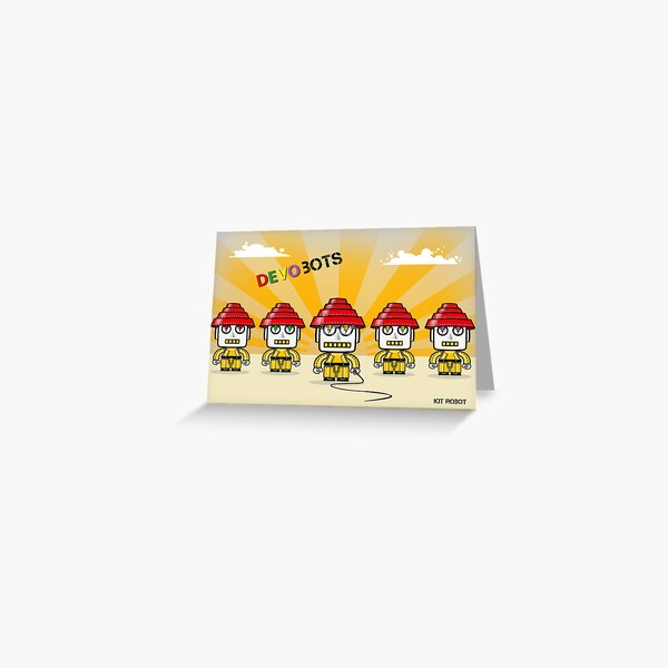 Devo Bots 005 Greeting Card