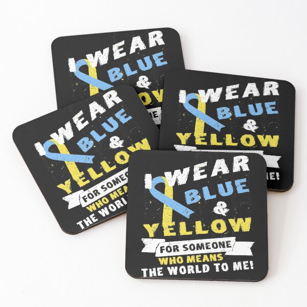 Item preview, I Wear Blue And Yellow For Someone Who Means The World To Me designed and sold by SmartStyle.