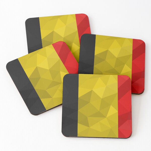 Item preview, Geometric Belgium Flag Art – Modern Tri-Color Design designed and sold by OrangePoly.