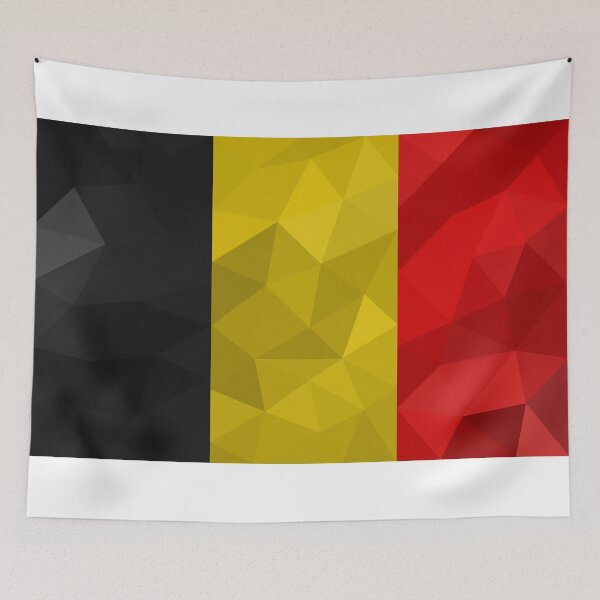 Item preview, Geometric Belgium Flag Art – Modern Tri-Color Design designed and sold by OrangePoly.