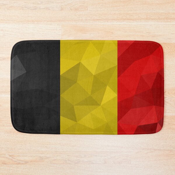 Item preview, Geometric Belgium Flag Art – Modern Tri-Color Design designed and sold by OrangePoly.