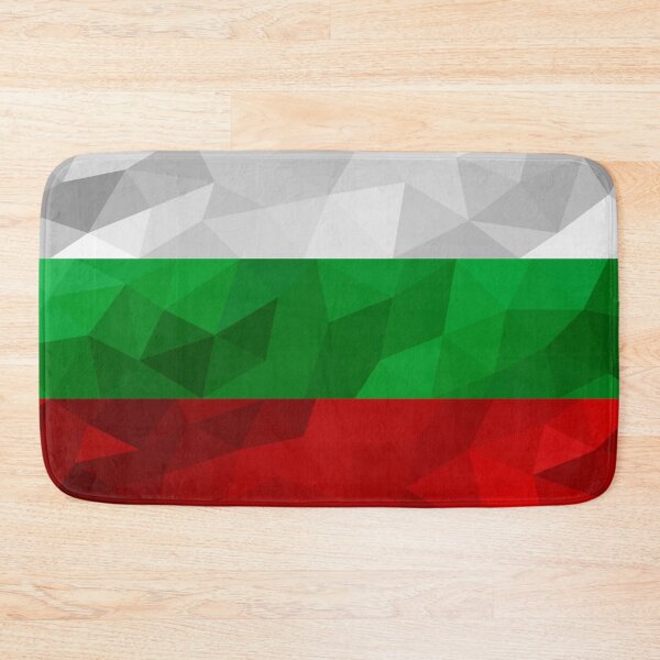 Item preview, Geometric Bulgaria Flag Art – Modern Tri-Color Design designed and sold by OrangePoly.