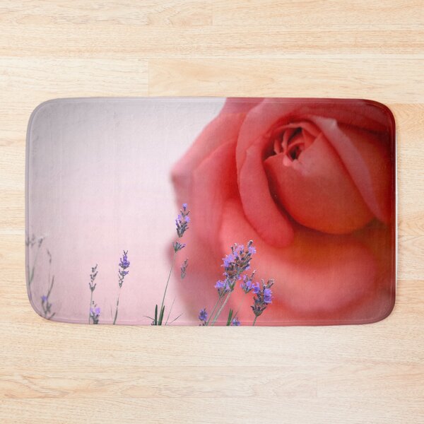Item preview, Pink rose and lavender flowers  designed and sold by Khala.