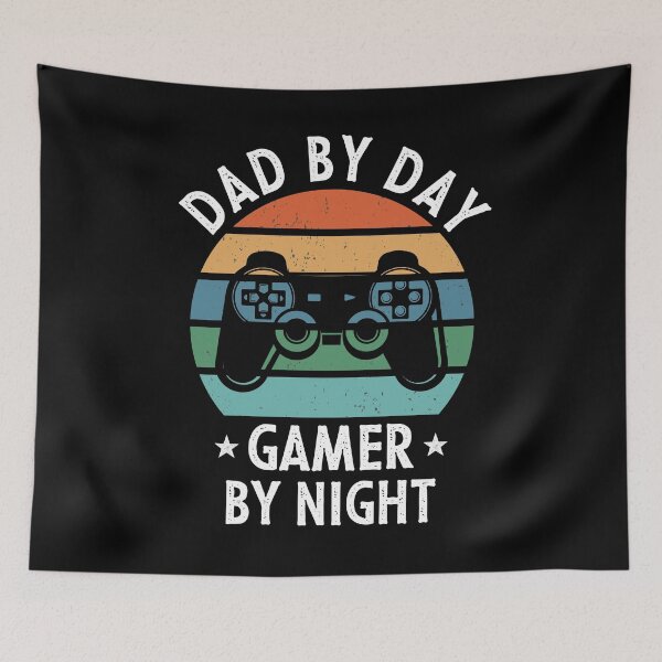 Item preview, Dad By Day Gamer By Night Retro Vintage designed and sold by mouaataaz.