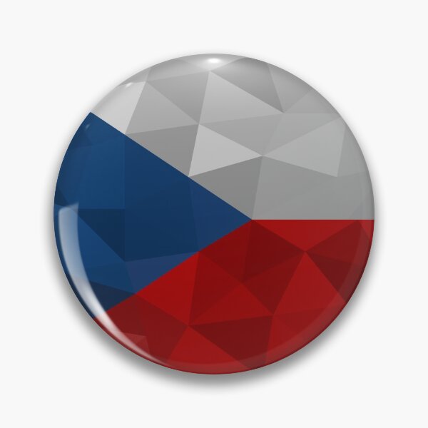 Item preview, Geometric Czech Republic Flag Art – Modern Tri-Color Design designed and sold by OrangePoly.