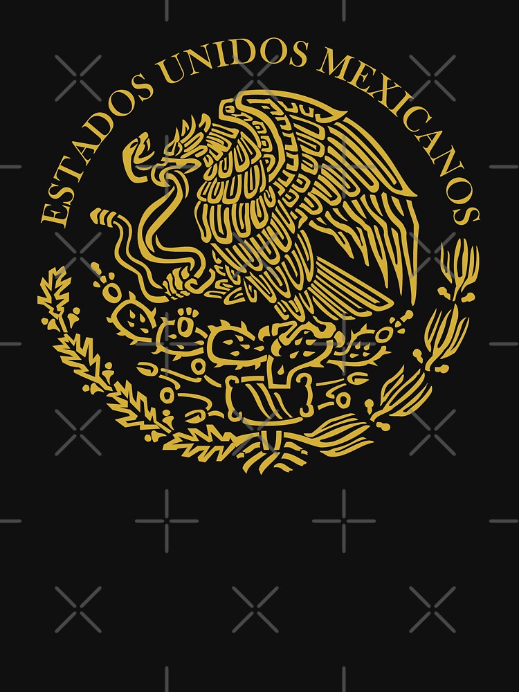 Gold Mexico Coat Of Arms
