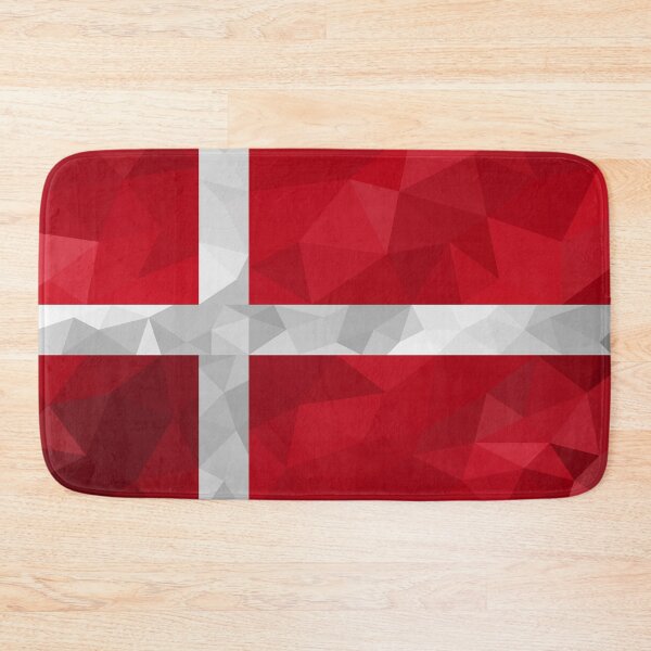 Item preview, Geometric Denmark Flag Art – Modern Danish Cross Design designed and sold by OrangePoly.
