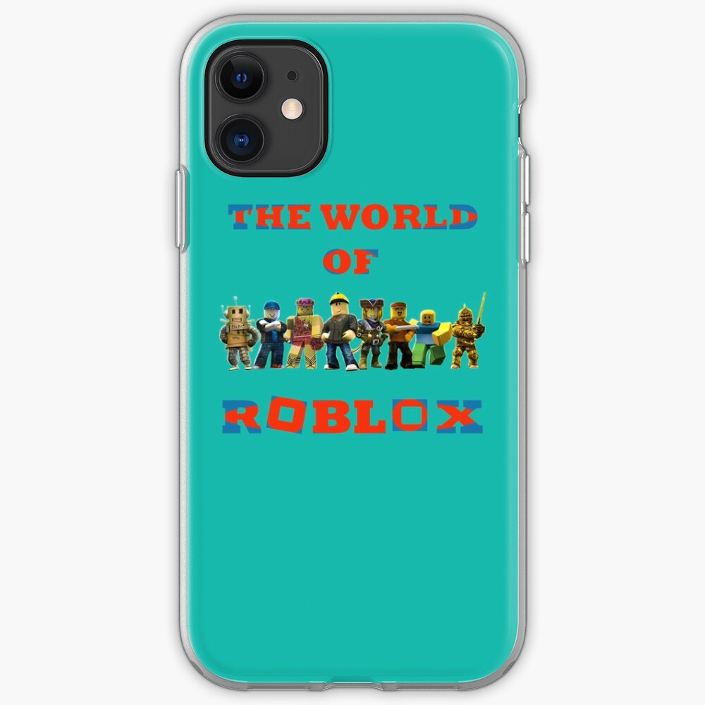 The World Of Roblox Iphone Case Cover By Adam T Shirt Redbubble - phone world roblox