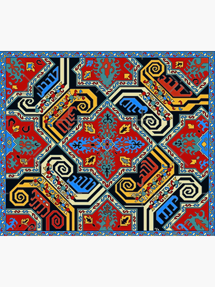Thumbnail 3 of 3, Sticker, Armenian Traditional Art designed and sold by doniainart.