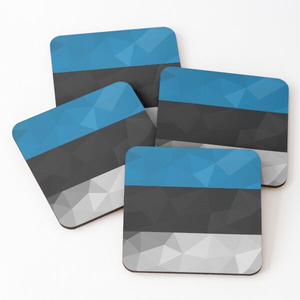 Item preview, Geometric Estonia Flag Art – Abstract Tri-Color Design designed and sold by OrangePoly.
