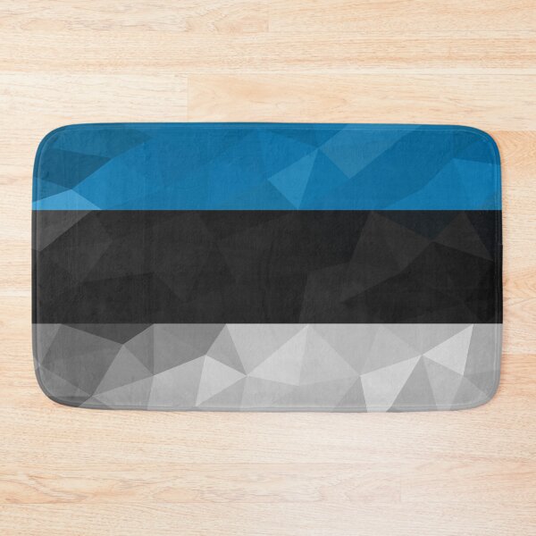 Item preview, Geometric Estonia Flag Art – Abstract Tri-Color Design designed and sold by OrangePoly.