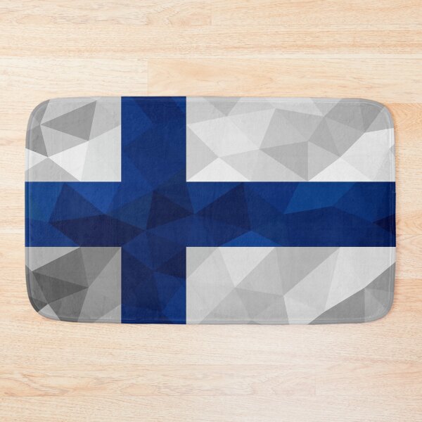 Item preview, Geometric Finland Flag Art – Nordic Cross Design designed and sold by OrangePoly.