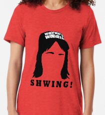 Wayne's World Shwing Tri-blend T-Shirt