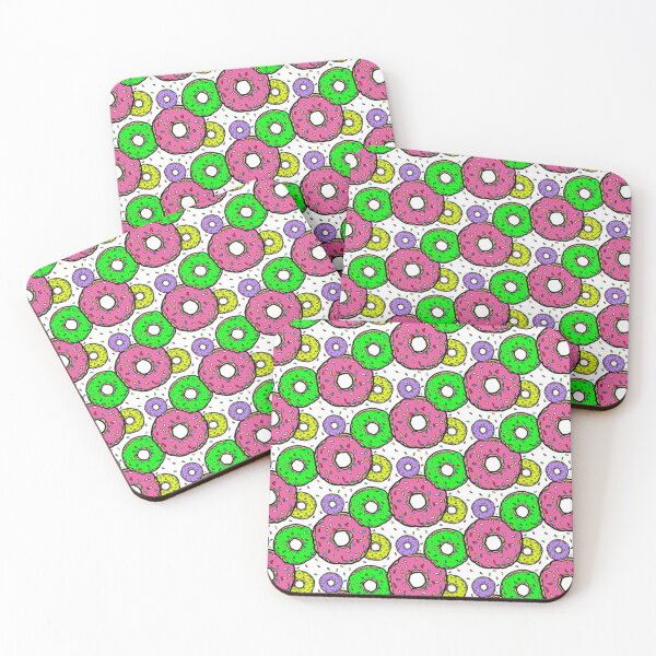 Item preview, Donuts Dohnuts Doughnuts Pink Green Yellow Purple Sprinkles Simpsons designed and sold by Draculaura2009.