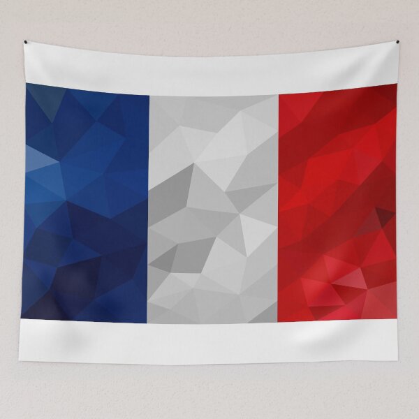 Item preview, Geometric French Flag Art – Modern Tri-Color Design designed and sold by OrangePoly.