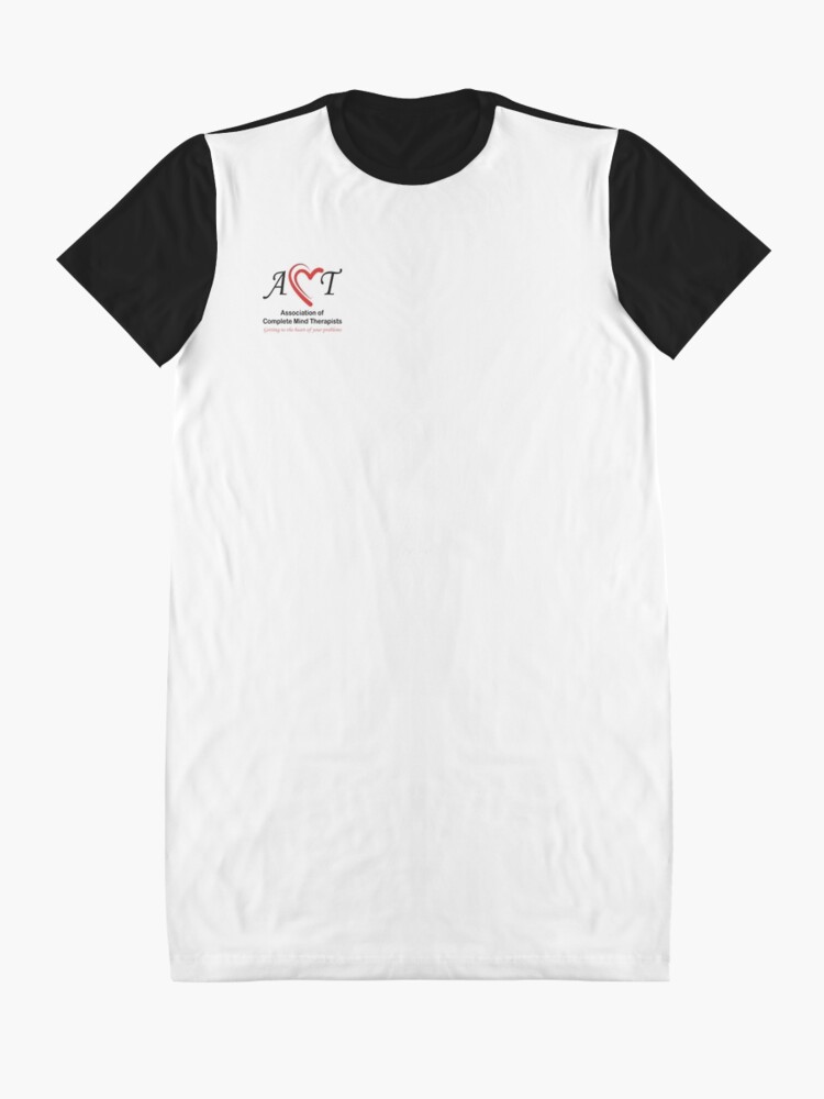 Alternate view of Association of Complete Mind Therapists (ACMT) Logo Graphic T-Shirt Dress