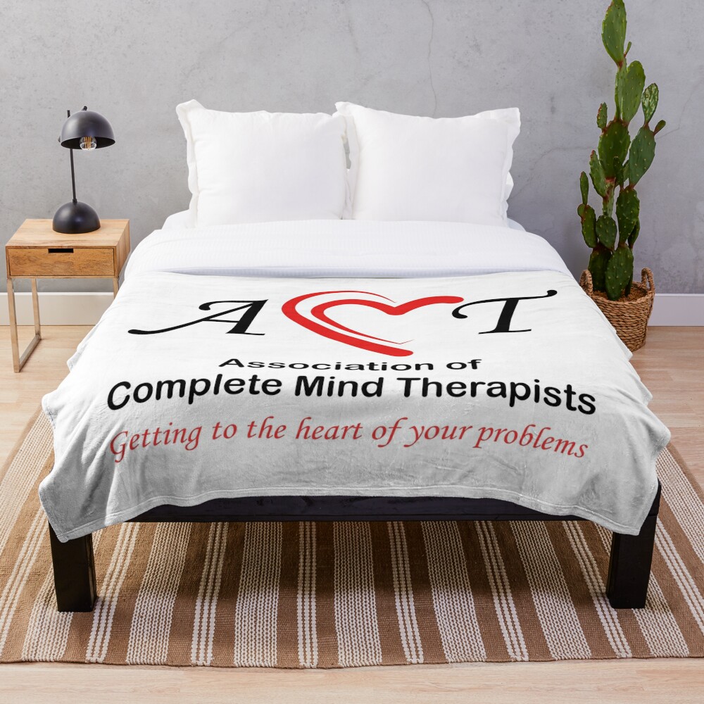 Association of Complete Mind Therapists (ACMT) Logo Throw Blanket
