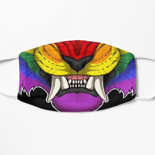 Rainbow Tiger Snarl Mask