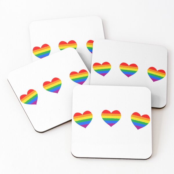 Item preview, Gay Flag Hearts designed and sold by C15u5hi.