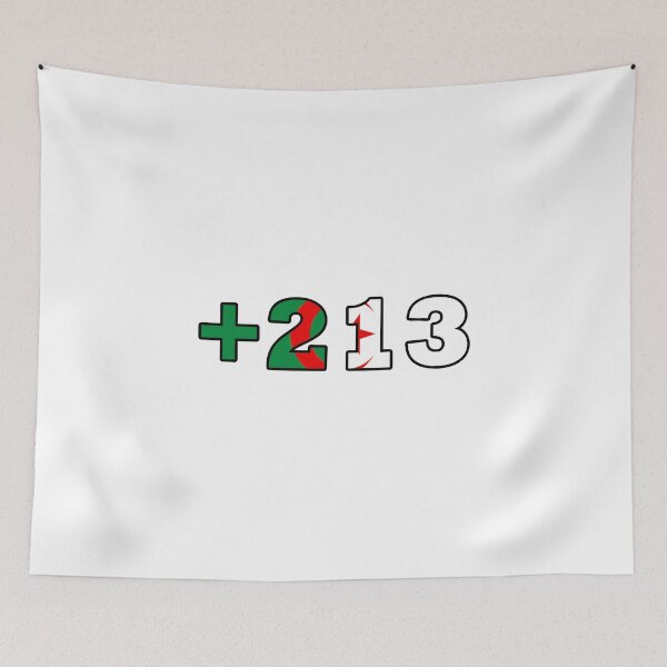 Item preview, Stylish design of  Algeria Country Code with a Flag designed and sold by ArabCorner.