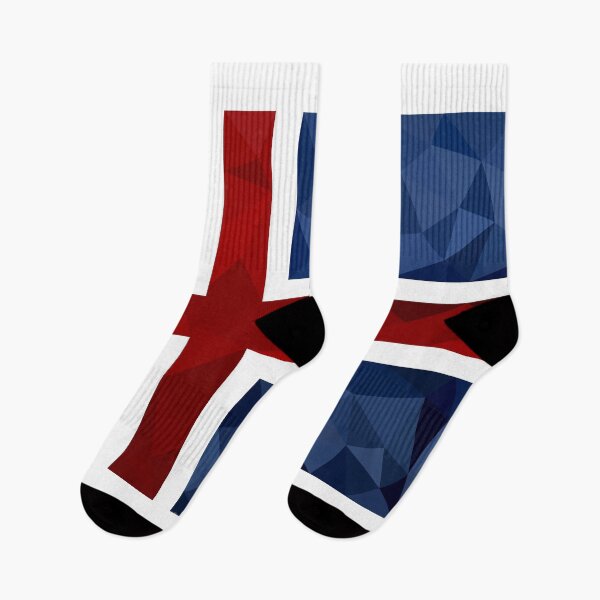 Item preview, Low Poly Iceland Flag - Geometric Nordic Cross Design designed and sold by OrangePoly.