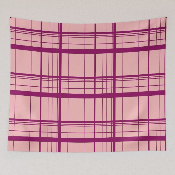 Item preview, Pink & Purple Plaid, Colorful Geometric Pattern by Courtney Hatcher designed and sold by cghatcherart.