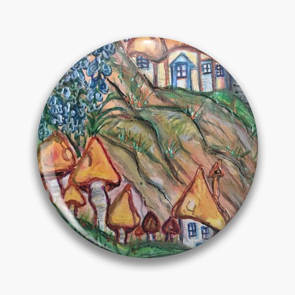 Item preview, gnome hills 2020 art painting fine art mysticladyart designed and sold by mystic lady vintage art and fashion designs.