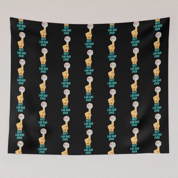 Item preview, BEST LAB DAD EVER FUNNY LAB DAD Medical Scientist   Microbiology designed and sold by Hippiesole.
