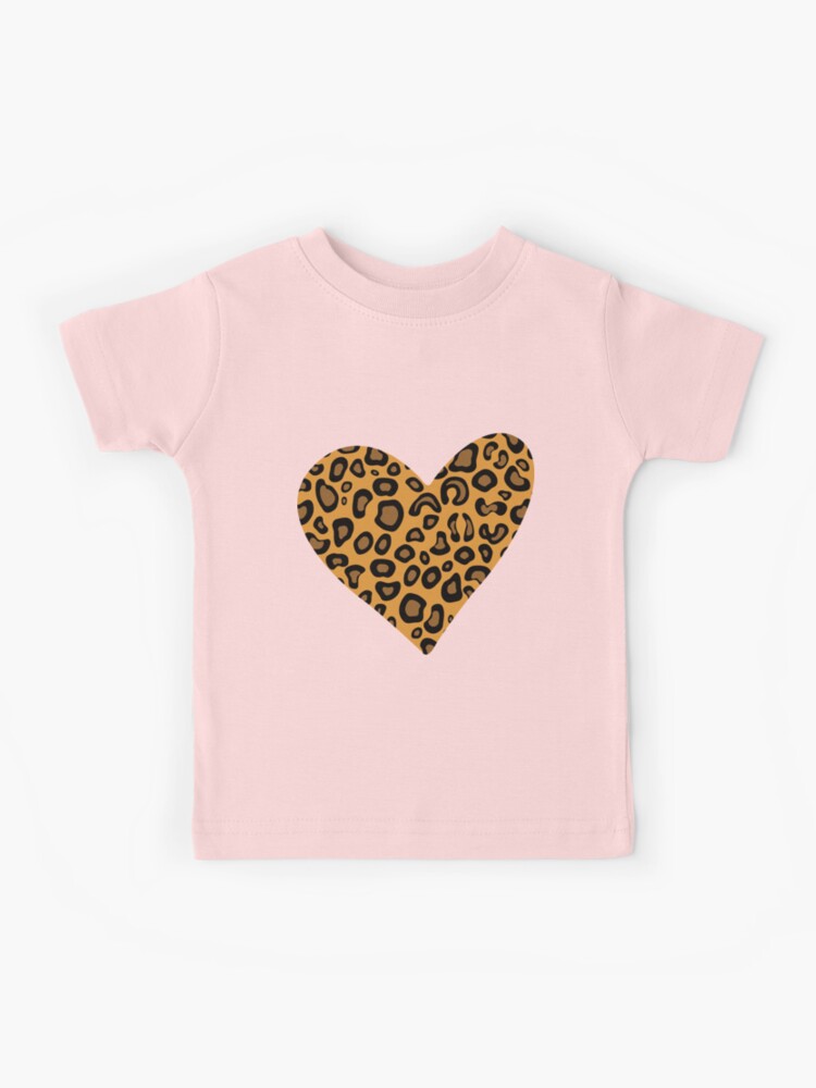【YEGG】 Leopard heart Tee I Love Jb Heart T-Shirt - Monsterry