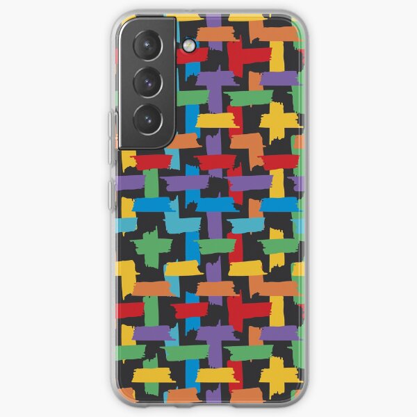 Brush Weave | Bright on Black Samsung Galaxy Soft Case