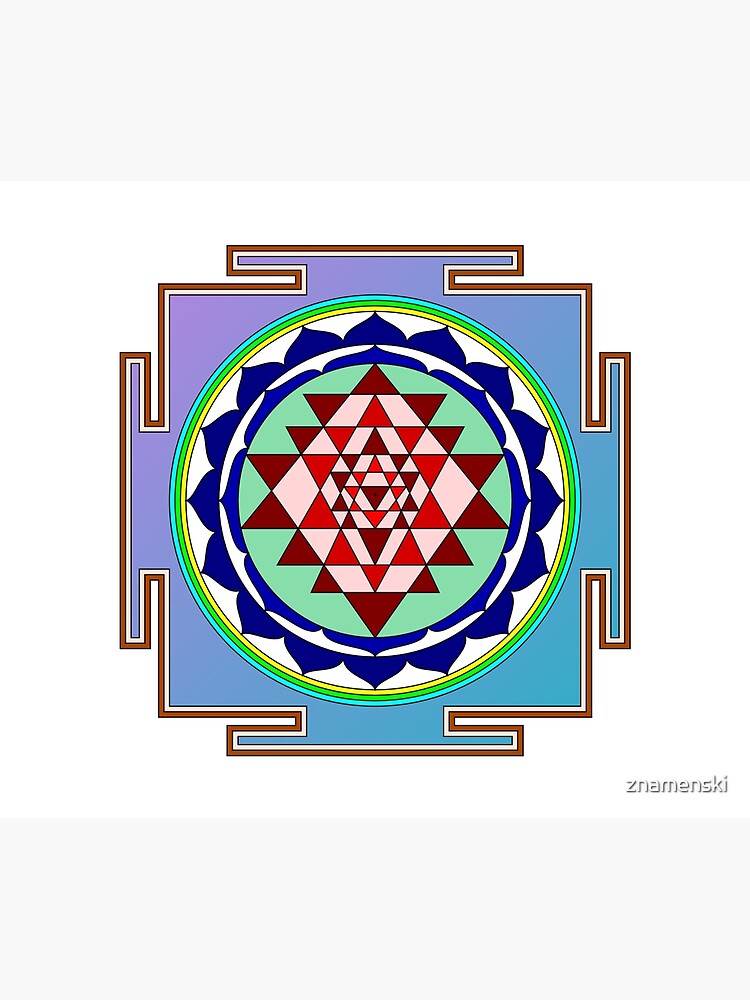 The Sri Yantra is a form of mystical diagram, known as a yantra, found in the Shri Vidya school of Hindu tantra. by znamenski
