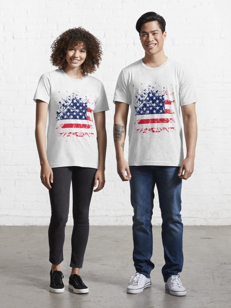 Happy 4th Of July Independence America' Unisex Baseball T-Shirt