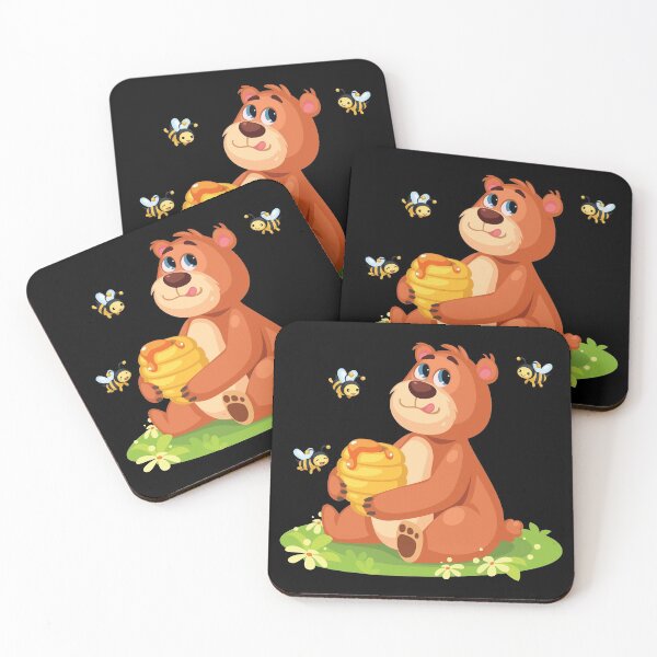 Item preview, Bear eats honey designed and sold by Seb-Sk93.