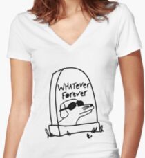 Whatever Forever Women's Fitted V-Neck T-Shirt