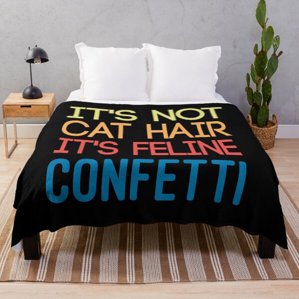 Item preview, It's not cat hair It's feline confetti funny cat animal gifts women graphic  cat funny sayings cat birthday vintage style idea design designed and sold by Chamssou.