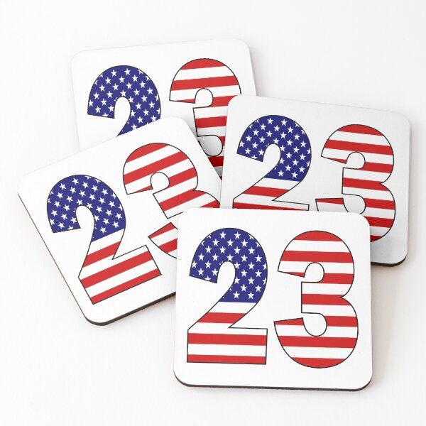 Item preview, Number 23 with USA flag on the background designed and sold by AllShirts21.