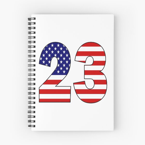 Item preview, Number 23 with USA flag on the background designed and sold by AllShirts21.
