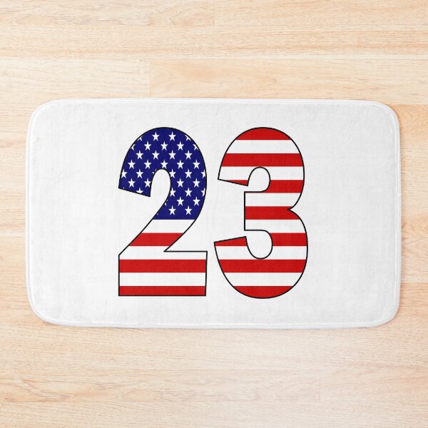 Item preview, Number 23 with USA flag on the background designed and sold by AllShirts21.