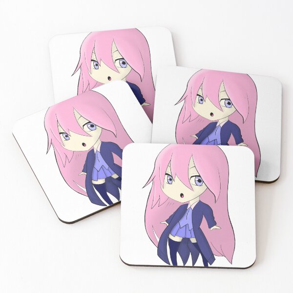 Aperçu de l'œuvre Jolie fille Chibi aux cheveux roses créée et vendue par laurasgallery.