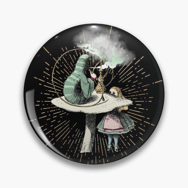 Item preview, Alice and the Caterpillar Smoking the Hookah Illustration - Enlightenment designed and sold by ColorfulMystic.