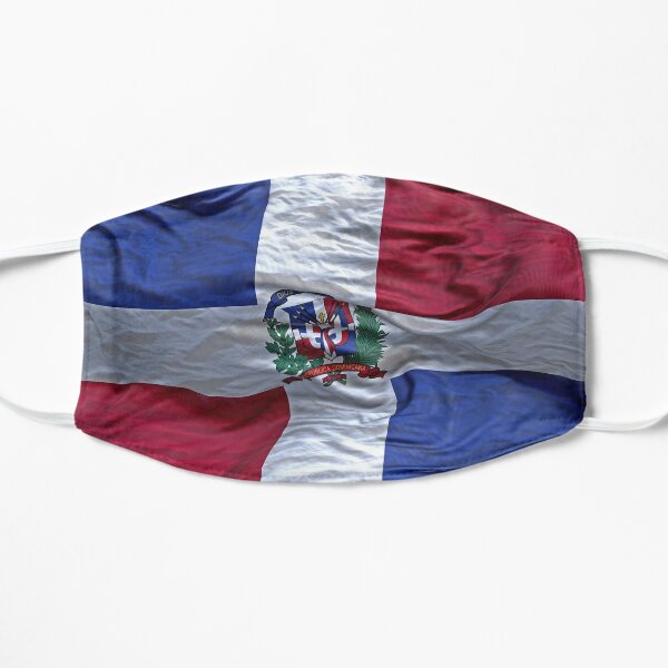 Dominican Republic Flag Mask Flat Mask