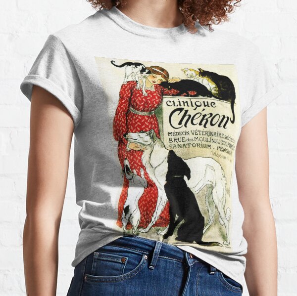 CLINIQUE CHERON Animal Clinic by Theophile Steinlen c1905 Vintage Advertising Art Classic T-Shirt