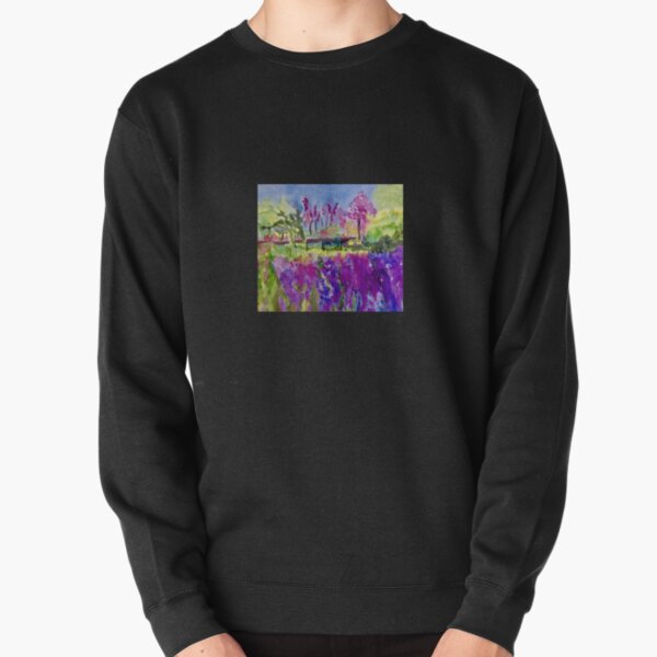 Purple Gardens Pullover Sweatshirt