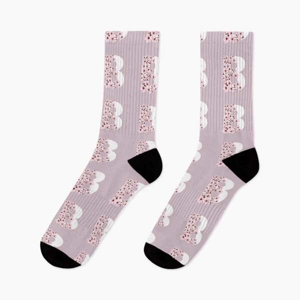 Item preview, Colorful capital letter B patterned with sakura twig designed and sold by AlinNova.