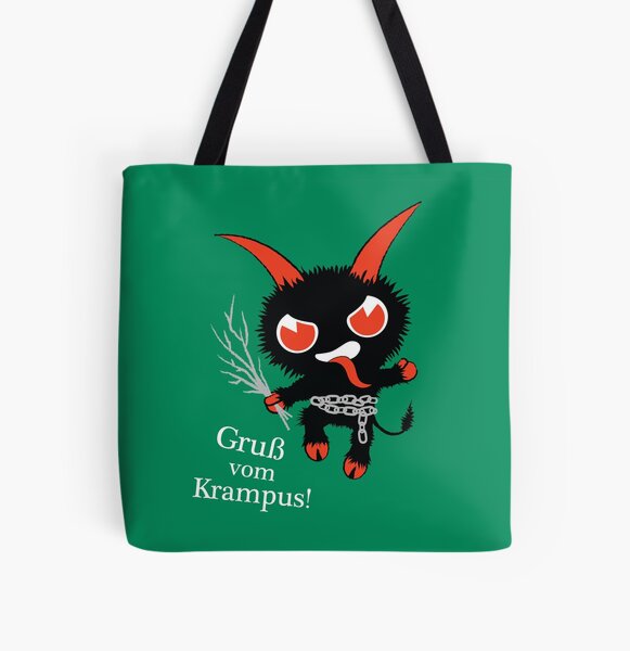 Merry Krampus All Over Print Tote Bag