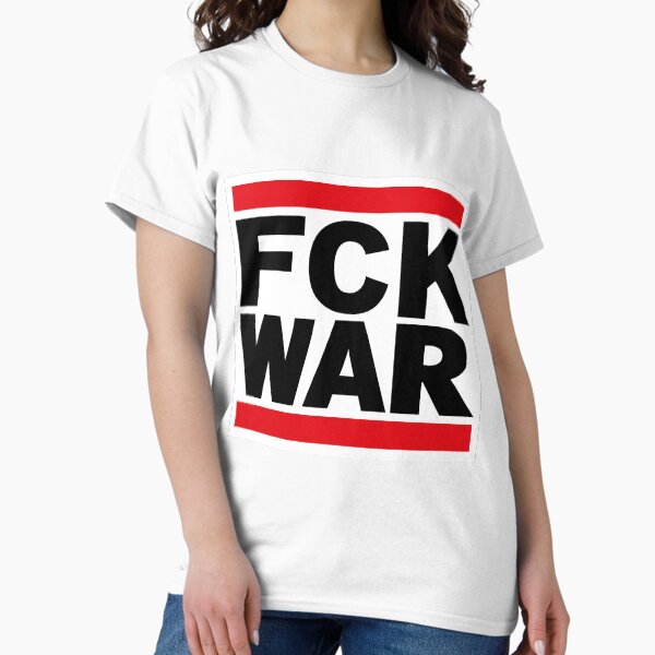 Vista previa del artículo con la obra «Fck War / joder Guerra / Anti guerra / Logotipo Pro Paz», diseñado y vendido por vintagegraphic.