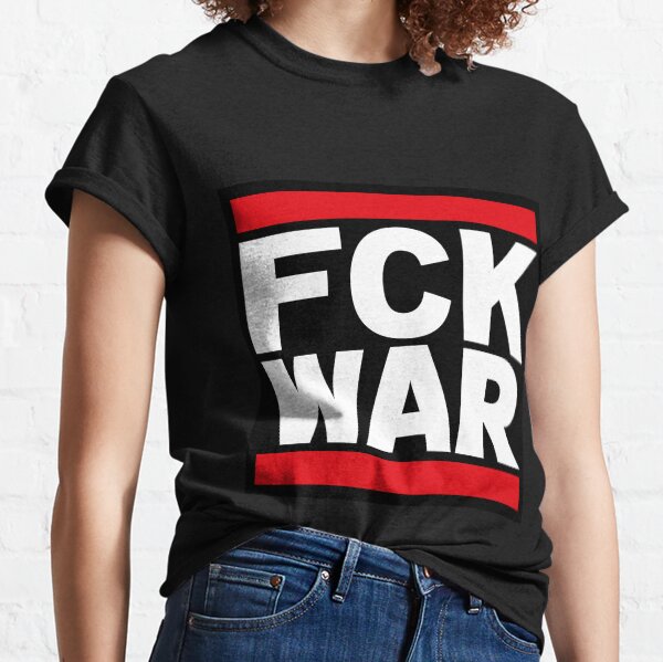 Vista previa del artículo con la obra «Fck War / joder Guerra / Anti guerra / Logotipo Pro Paz», diseñado y vendido por vintagegraphic.