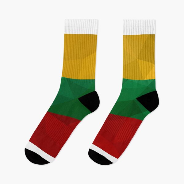Item preview, Low Poly Lithuania Flag - Geometric Tricolor Design designed and sold by OrangePoly.
