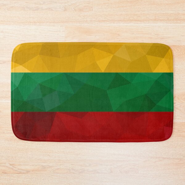 Item preview, Low Poly Lithuania Flag - Geometric Tricolor Design designed and sold by OrangePoly.